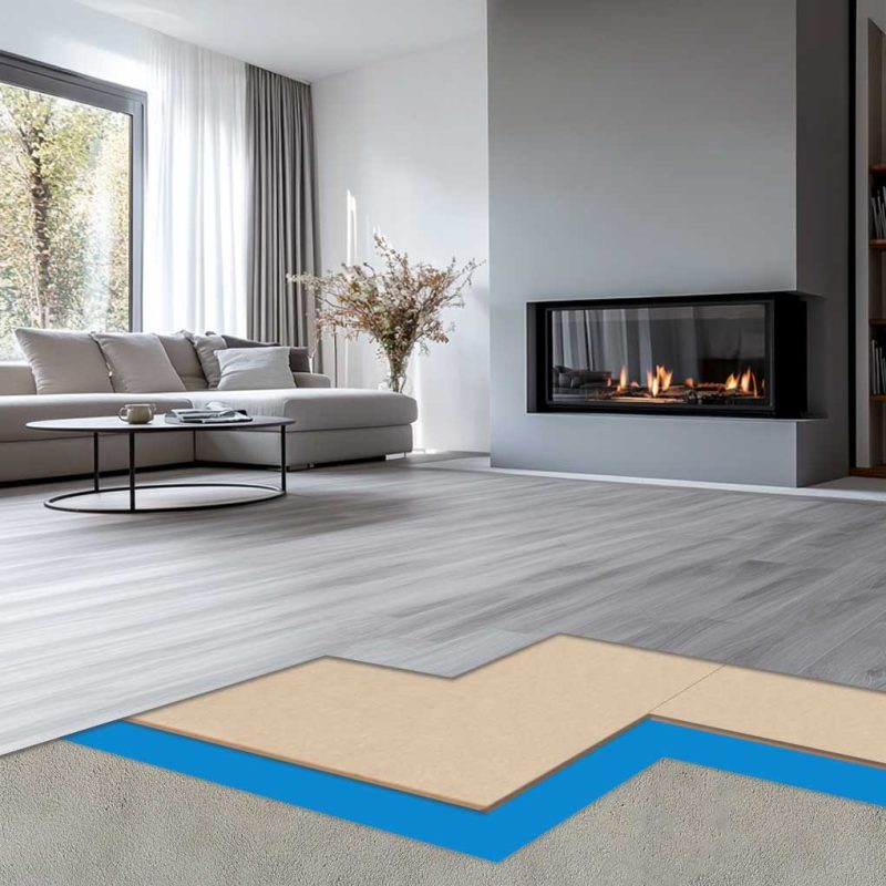 LVT vloer en Floorfixx ondervloer systeem