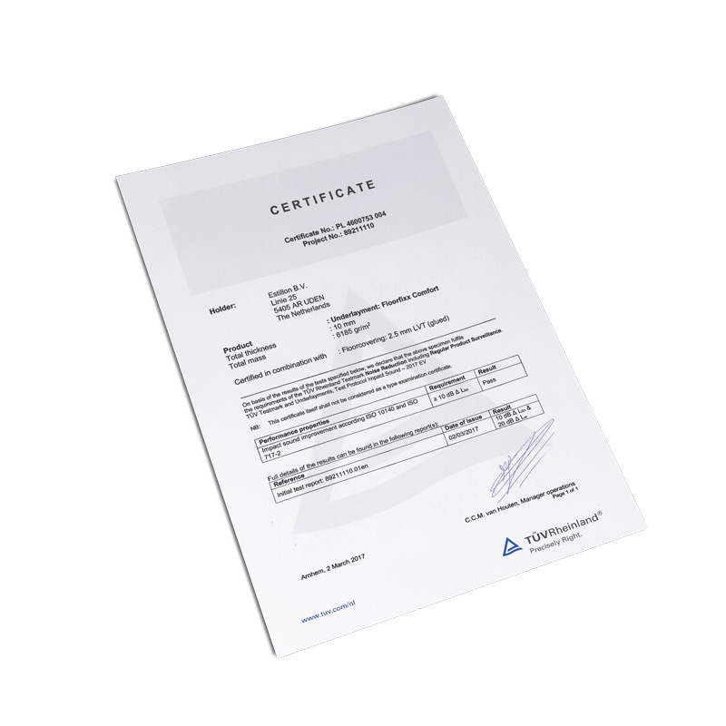 TUV certificaat