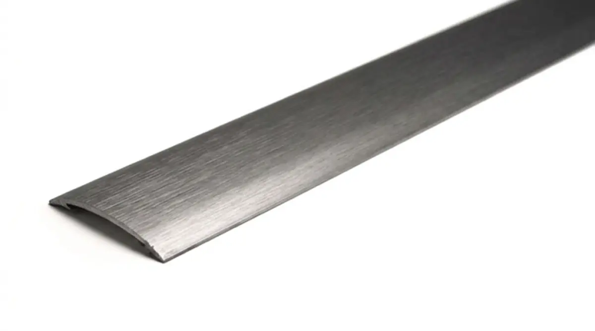 Premier Coverstrip stick down brushed steel nickel 15 x 0,90 m.