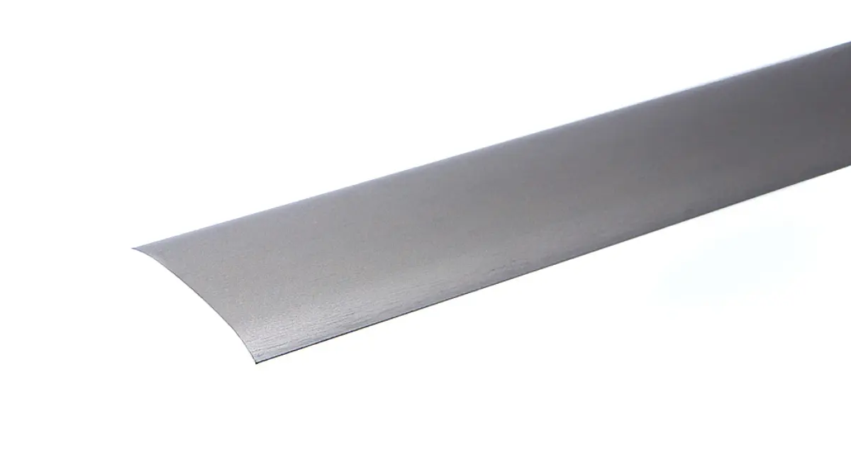 Premier Coverstrip stick down brushed steel nickel 5 x 2,70 m.