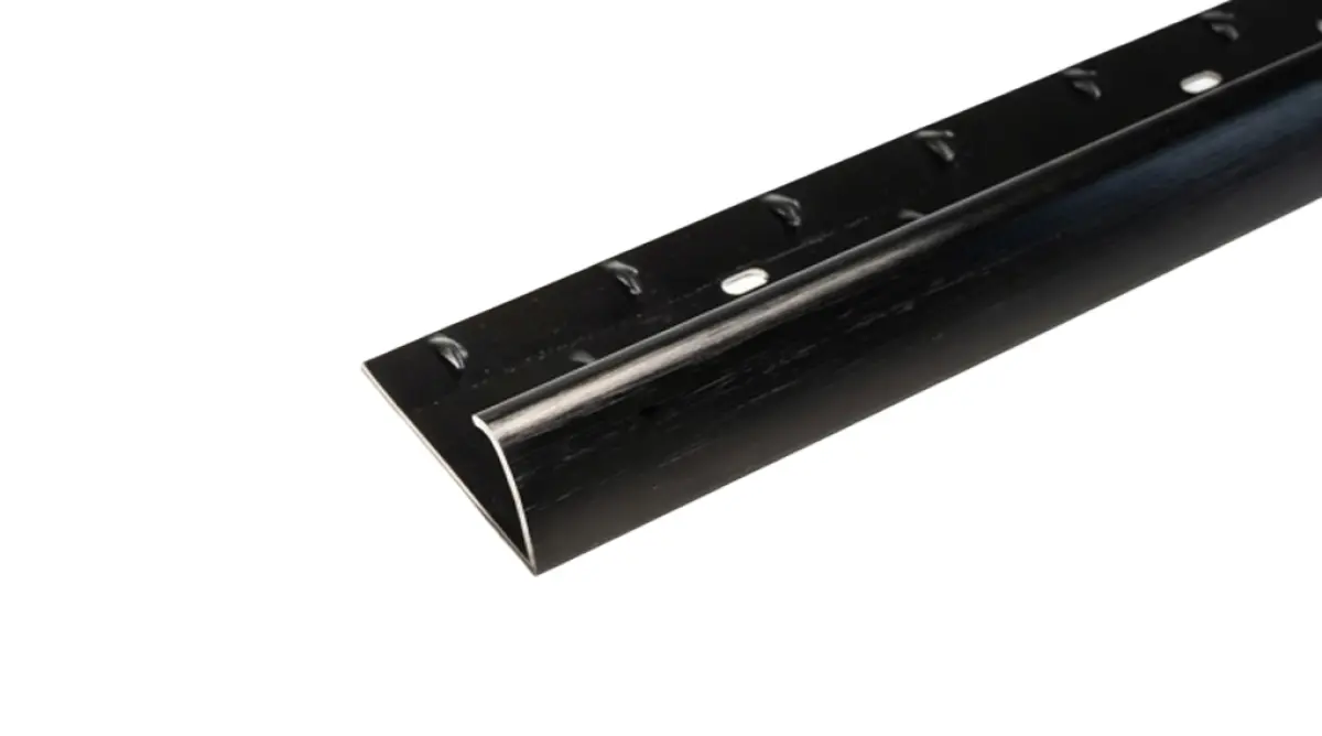 Premier Single Edge brushed black metal 5 x 2,70 m.