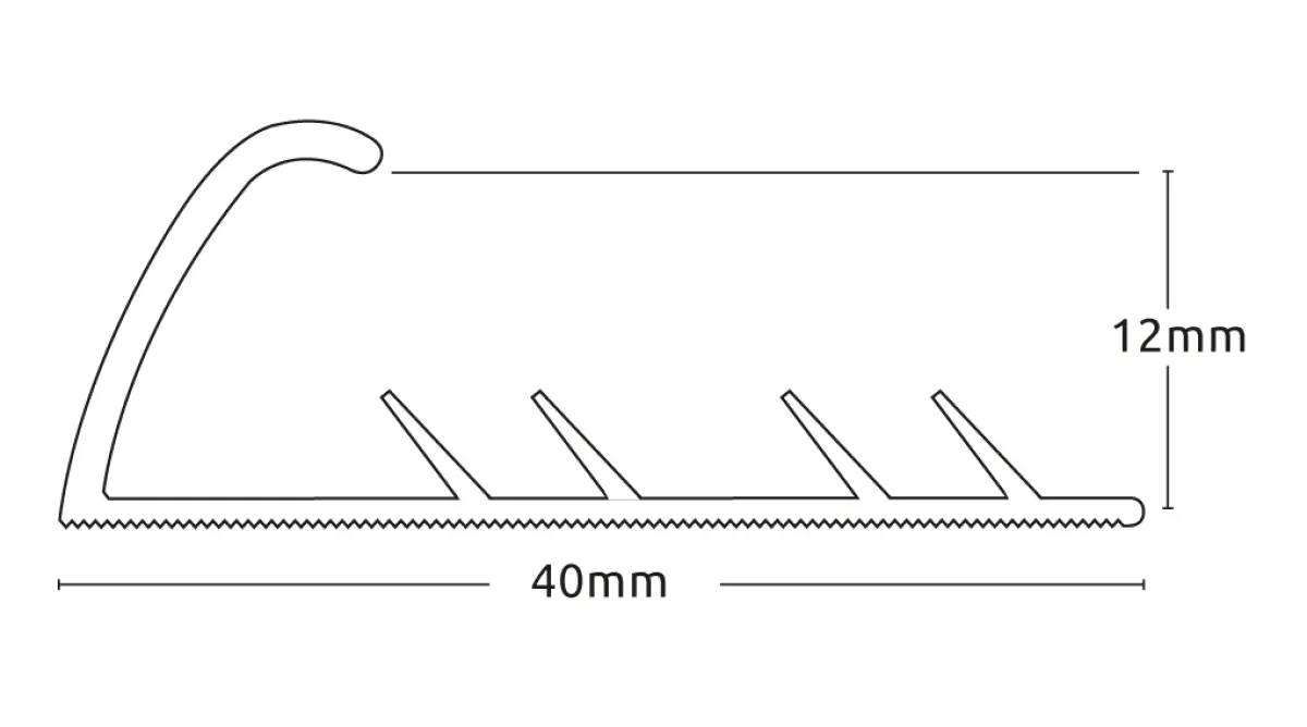 Premier Single Edge brushed light bronze 15 x 0,90 m.
