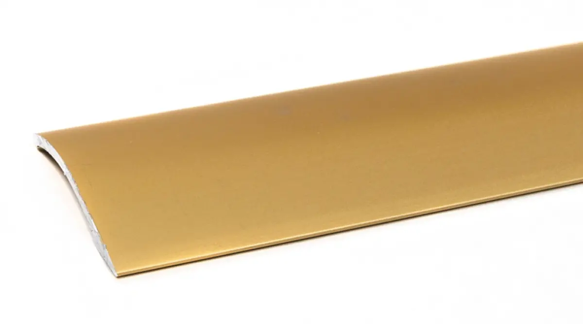 Aluminum Transition Profile 40 mm Matte Gold Self-Adhesive