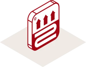 Icoon wat aanduidt dat Estillon ondervloeren vloerverwarming (en vloerkoeling) geschikt zijn