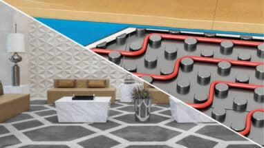 Floorfixx confort (capable) sous-plancher pour chauffage par le sol